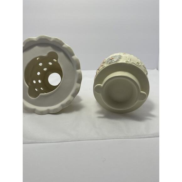 Vintage‎ Victorian Style CANDLE Lamp By Lincolnshire Raised Flowers 3D - Picture 9 of 13